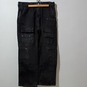Goodfornothing Black Cargo Denim Pants Size 36R